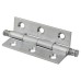Solid Drawn Finial Butt Cabinet Hinge - 50 x 28 x 1.45mm - Satin Chrome - Pair