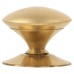 Exel Budget Victorian Round Cabinet Knob - 35mm Diameter - Polished Brass