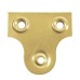 Exel Glass / Mirror Fixing Plate - 19mm Width - Polished Brass - Pack of 10