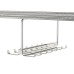 elfa Top Track System - Click In Gliding Tie and Belt Rack - 125 x 145mm - Silver