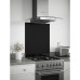 Self Adhesive Glass Kitchen Splashback - 750 x 600mm - Black Sparkle
