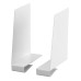 elfa Twin Slot Shelving System - Shelf Book End/Shelf End - 200 x 153 x 53mm - White - Pair elfa Twin Slot Shelving System - Shelf Book End/Shelf End - 200 x 153 x 53mm - White - Pair