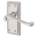 Exel Budget Rope Edge Latch Door Handle Kit - Short Plate - Polished Chrome