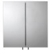 Croydex Avon Stainless Steel Bathroom Cabinet - Double Door - 440 x 430 x 160mm