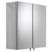 Croydex Avon Stainless Steel Bathroom Cabinet - Double Door - 440 x 430 x 160mm