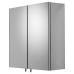 Croydex Avon Stainless Steel Bathroom Cabinet - Double Door - 440 x 430 x 160mm
