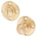 Burlington BUR80 by Frelan Bathroom Turn & Release with Reeded Rose - 53mm Diameter - Satin Brass