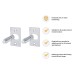 Contract Door Hinge Bolt - Satin Chrome - Pack of 2