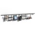 Emuca Titane Kitchen Wall Hanging Profile - 1100mm Length - Anthracite Grey