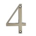 76mm Screw Fix Door Numeral - 4 - Bright Bronze