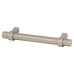 Exel 14mm Collared T-Bar Cabinet Pull Handle - 224mm Centres - Satin Stainless Steel