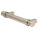 Exel 14mm Collared T-Bar Cabinet Pull Handle - 224mm Centres - Satin Stainless Steel