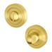 Exel Bathroom Turn & Release - 50mm Diameter - Satin Brass