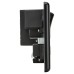 Knightsbridge 13A 1 Gang Round Edge Type A/C 18W USB Socket with 2 x USB - 1.5A - Matt Black/Black 