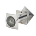D&E 200° Square Door Viewer - Door Thickness 35-60mm - Polished Chrome 