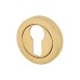 Jedo Escutcheon - 50mm Diameter - Euro - PVD Brass