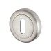 Exel Escutcheon - 50mm Diameter - Keyhole - Satin Chrome