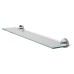 Croydex Epsom Flexi-Fix Glass Shelf - 590 x 135.5 x 60mm - Polished Chrome