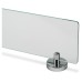 Croydex Epsom Flexi-Fix Glass Shelf - 590 x 135.5 x 60mm - Polished Chrome
