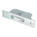 Exel Square Axle Sash Window Pulley - 44mm Curved Nylon Wheel - Silver 
