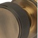 Hampstead Riley Lines Mortice Door Knob - 62mm Rose Diameter - Antique Brass