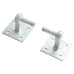 Heavy Duty Adjustable Field Gate Hinge Set On Plates - 300 x 85mm - Galvanised
