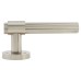Hampstead Satin Nickel Lines Door Handles on Round Rose - Eva Range 