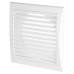 Awenta Luna Plastic Fixed Blade Wall Grille with Anti-Insect Net - 6