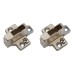 Blum CLIP Cruciform Cabinet Mounting Plate - Chipboard Screws - 18mm Spacing - Zinc Diecast - Pair