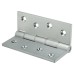 Double Phosphor Bronze Washered Butt Door Hinge - 100 x 75 x 4mm - Satin Chrome - Pair