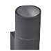 Forum Zink Morro Outdoor Up & Down Wall Light - IP44 - Anthracite