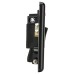Knightsbridge 13A 1 Gang Round Edge Switched Fused Spur with Neon & Flex Outlet - Matt Black