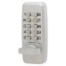 Securefast Mini Digital Push Button Code Lock and Latch - Holdback Option - Satin Chrome