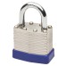 Squire Watchman Laminated Padlock - 40mm Body - 26 x 20mm Shackle - Keyed to Differ - Silver