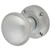 Exel Round Rim Door Knob - 56mm Rose Diameter - Satin Chrome