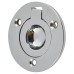 Exel Round Flush Ring Cabinet Pull Handle - 38mm Diameter - Polished Chrome