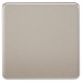 Knightsbridge 1 Gang Blank Plate - Brushed Chrome