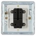 Knightsbridge 10AX 1 Gang Screwless Flat Plate Double Pole Light Switch - Matt White