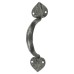 Olde Forge Gothic D-Bar Cabinet Pull Handle - 110mm Centres - Pewter