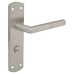 Exel Satin Stainless Steel Mitred Bathroom Door Handle - 172 x 44mm
