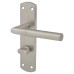 Exel Satin Stainless Steel Mitred Bathroom Door Handle - 172 x 44mm
