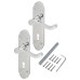 Exel Polished Chrome Victorian Summer Scroll Keyhole Lock Door Handle - 168 x 40mm