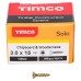 TIMCO Solo Chippy Pozi Countersunk Wood Screws - 3.0 x 15mm - Yellow Zinc - Pack of 200