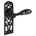 Olde Forge Antique Black Cottage Keyhole Lock Door Handle - 134 x 38mm