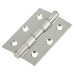 Washered Stainless Steel Butt Door Hinge - 76 x 51 x 2mm - Satin Stainless - Pair