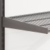 elfa Garage+ Storage Top Track System - Click In Bracket Cover - 525mm Length - Left - Matt Grey
