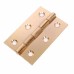 Steel Butt Door Hinge - 100 x 67mm - Polished Brass - Pair