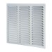 Exel Hooded Louvre Vent - 305 x 305mm - 19869mm² Free Air Flow - Satin Aluminium