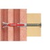 Fischer DuoPower Long Nylon Wall Plug - 6 x 50mm - Red & Grey - Pack of 100