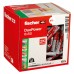 Fischer DuoPower Long Nylon Wall Plug - 6 x 50mm - Red & Grey - Pack of 100